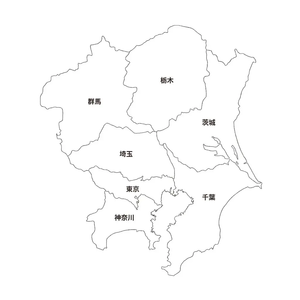 関東エリアマップ